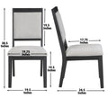 Molly Side Chair Set Of 2 Black Black Wood