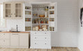 Assembly 77Inch Farmhouse Kitchen - White Kitchen