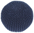 Moro Pouf Navy Cotton