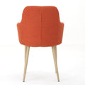 Dining Chair Orange Fabric