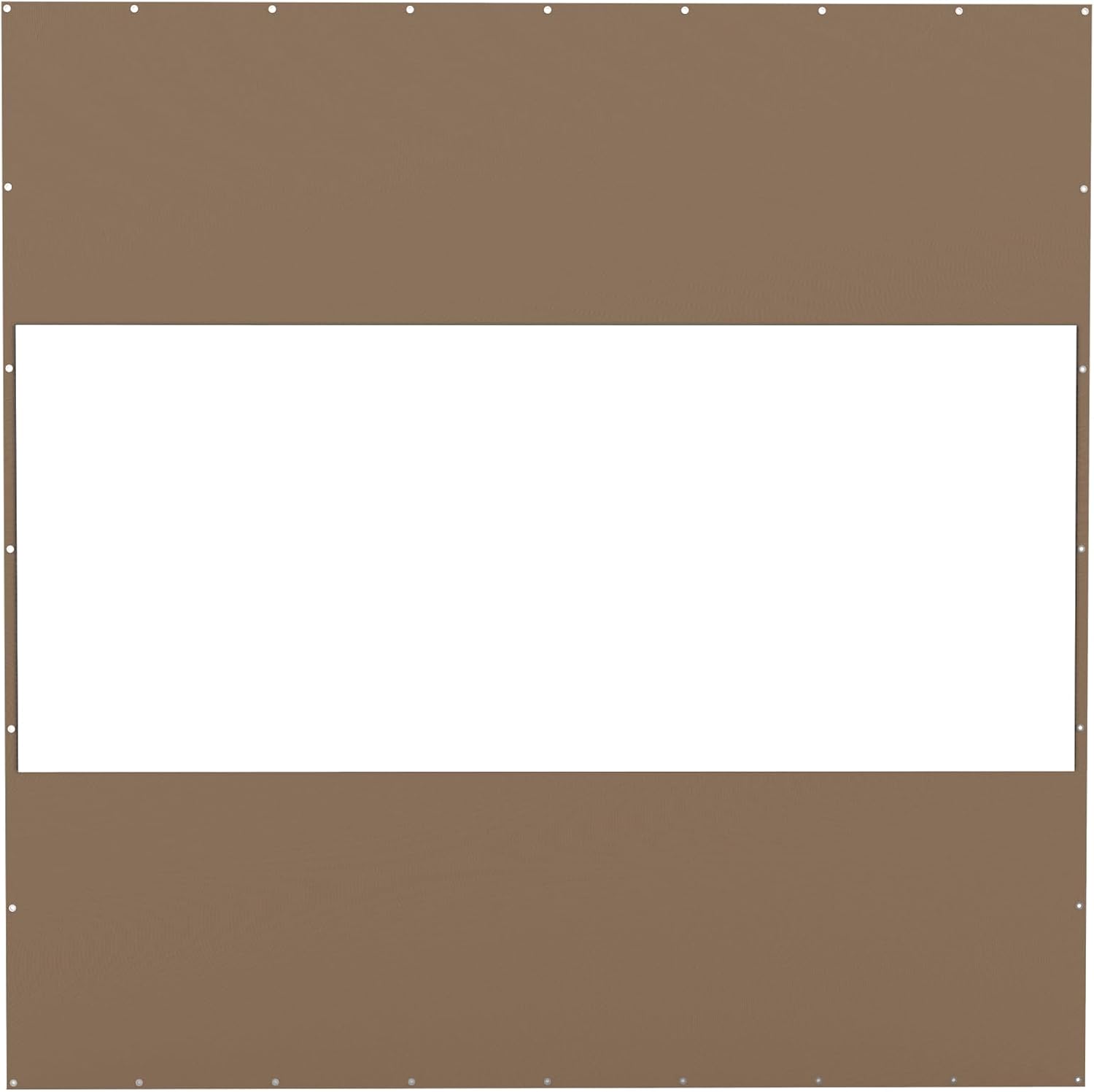 Heavy Duty Outdoor Clear Panel Curtain, 18 Oz Waterproof Pvc Polyester Curtain, Weather Resistant & Tearproof For Patios, Gazebos, Pergolas, Privacy Screen 10'H X 10'W, Brown Brown