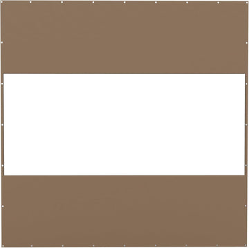 Heavy Duty Outdoor Clear Panel Curtain, 18 Oz Waterproof Pvc Polyester Curtain, Weather Resistant & Tearproof For Patios, Gazebos, Pergolas, Privacy Screen 10'H X 10'W, Brown Brown