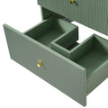 24 Inch Wall Mounted Bathroom Vanity With 2 Drawers Ideal For Small Bathrooms Green Bathroom Mdf