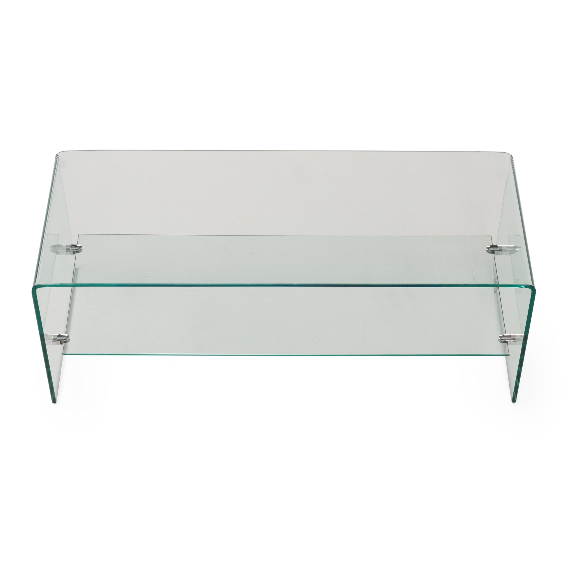 Tv Stand Clear 39 Inches Or Less Glass