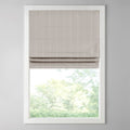 Basketweave Room Darkening Cordless Roman Shade Taupe Polyester