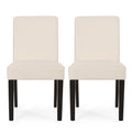 Dining Chair Beige Fabric