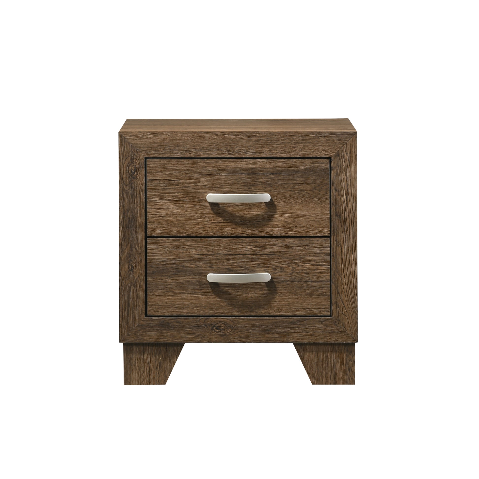 Oak 2 Drawer Nightstand Oak 2 Drawers Bedroom Rectangle Drawers Oak Wood