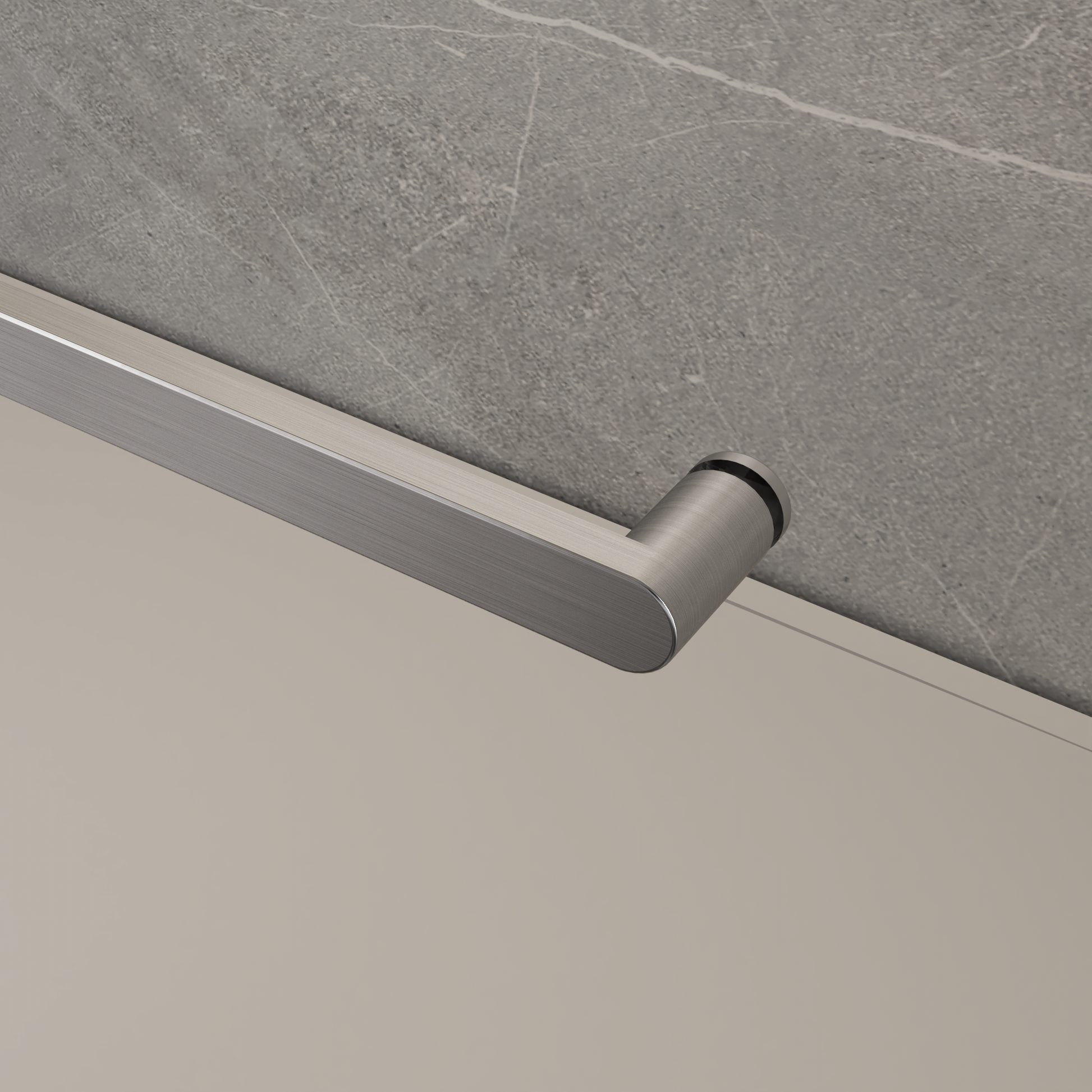 Shower Door Handle Only, 24D02P06 Chx Chrome Stainless Steel