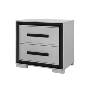 Adelaide Grey Black Ns Black Solid Wood Mdf