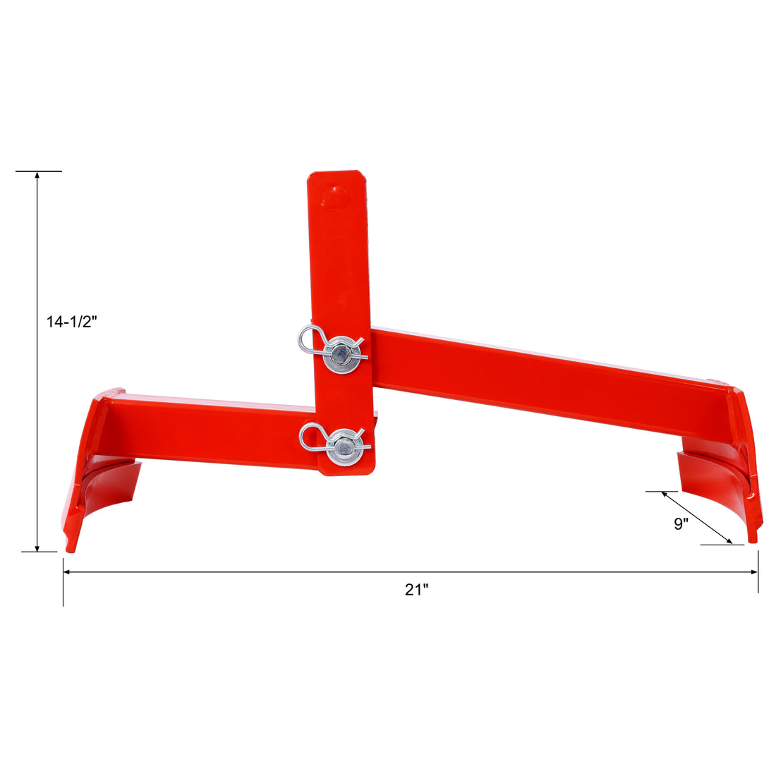 Steel Drum Lifter Secure Reliable Heavy Duty 1100 Lbs Working Load Limit Wll ,Red Color Red Steel