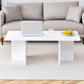 A Modern And Practical White Coffee Table. The Coffee Table Is Made Of Medium Density Fiberboard Material, Suitable For Living Room, Bedroom, And Study. Ct 2O White Mdf