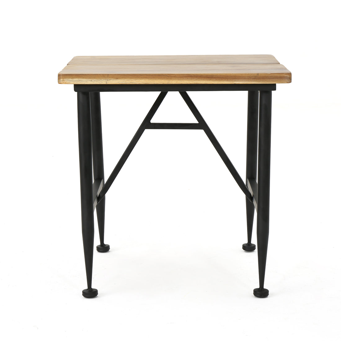 Ocala Inductrial Wood Metal End Table - Black