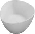 Luxury Handcrafted Stone Resin Freestanding Soaking Bathtub With Overflow In Matte White, Cupc Certified 24S05 63Mw Matte White Bathroom Freestanding Tubs Soaking Center Solid Surface