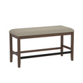 Sonnet Brown Gathering Height Bench Brown Foam Solid Wood