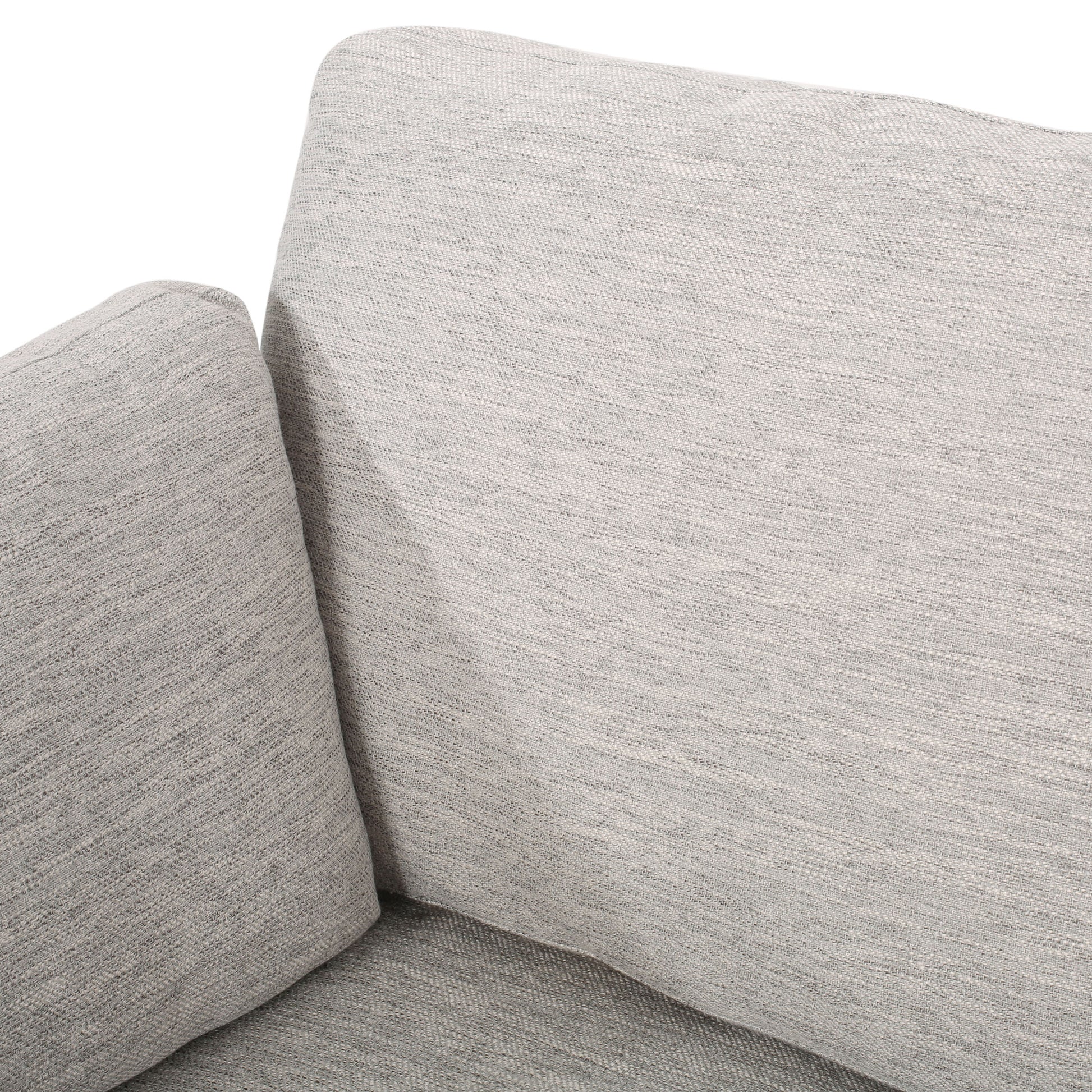 3 Seater Sofa Light Grey Fabric 3 Seat