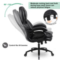 Big And Tall Office Chair Pu Leather Office Chair Black Foam Pu Leather