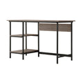 Weathered Gray Desk Gray Mdf Metal