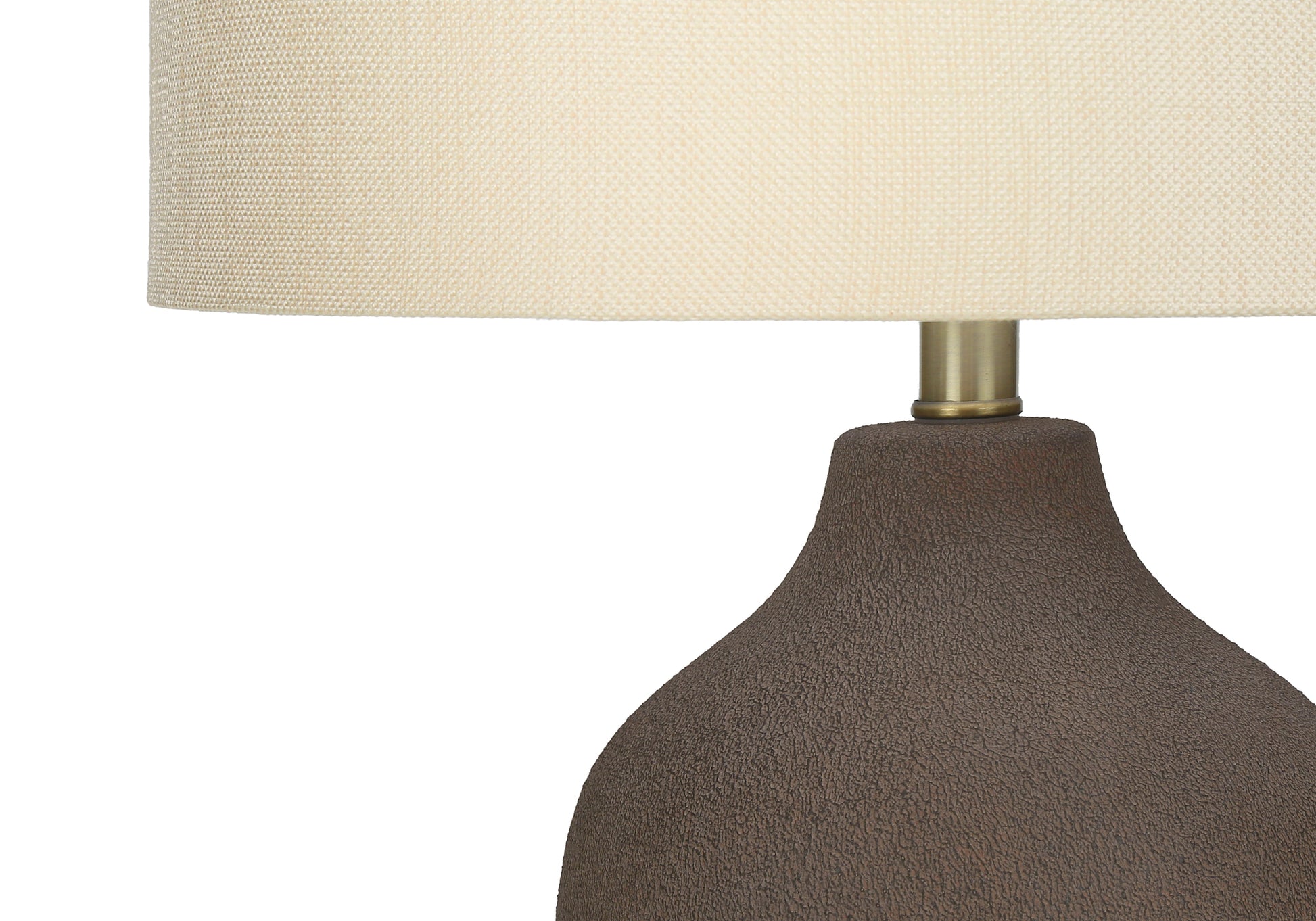 Lighting, 27"H, Table Lamp, Grey Ceramic, Beige Shade, Contemporary Grey Ceramic