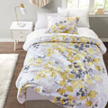 Comforter Set With Bed Sheets Yellow King Multicolor Polyester