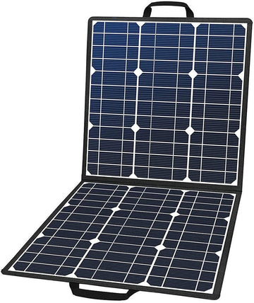 100W 18V Portable Solar Panel Black Metal