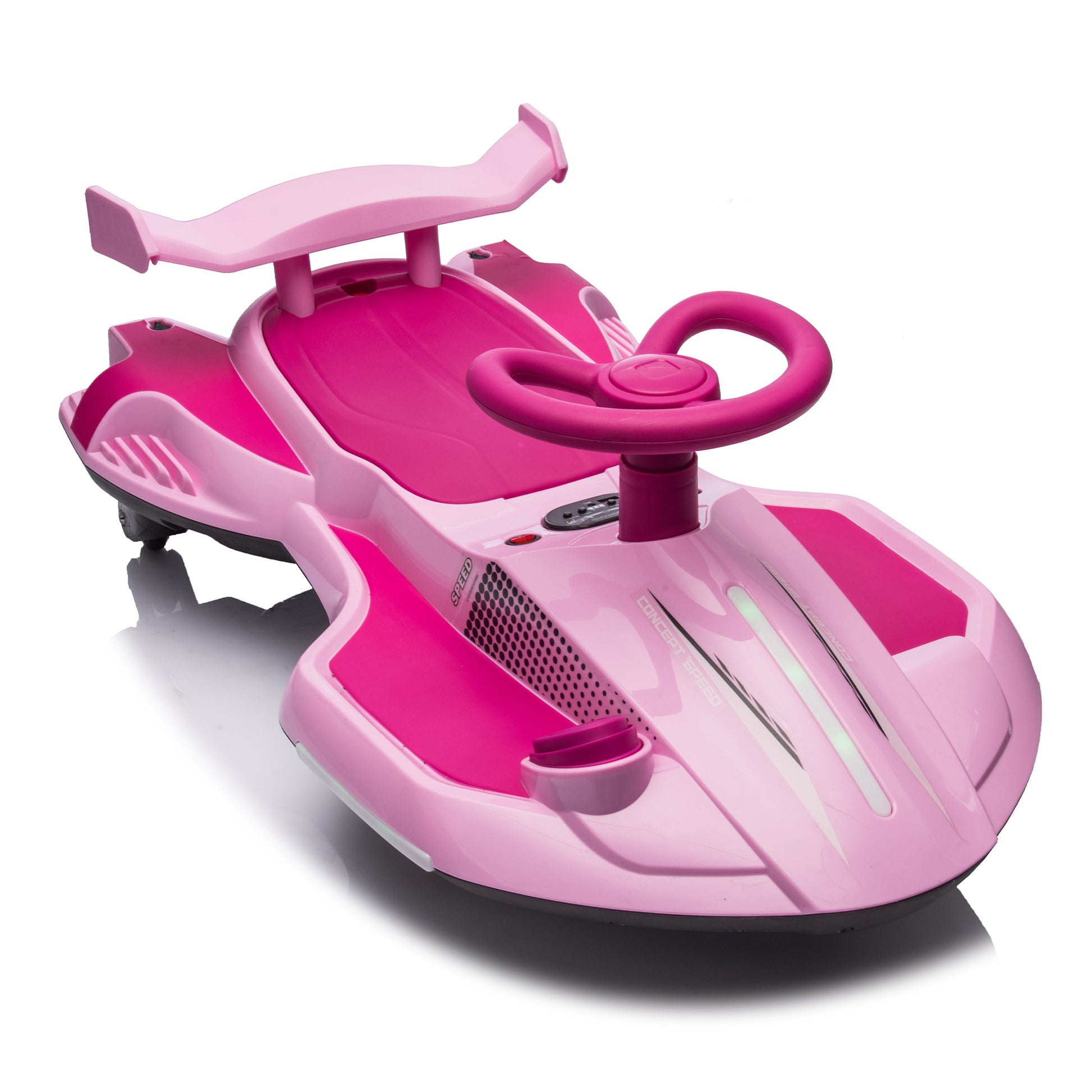 12V Kids Ride On Electric Toy,360 Degree Drift In Place,Spray Function,Front&Side Lights Design,Usb Mp3,Bluetooth,Music, 3.73 4.35 Mph,Easy Installation,Ultimate Cool Operation For Kids Aged 3 . Pink 100 149 Lbs Polypropylene