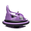 12V Ride On Bumper Car For Kids,Electric Car For Kids,1.5 5 Years Old,W Remote Control, Led Lights, Bluetooth & 360 Degree Spin, Vehicle Body With Anti Collision Paddingfive Point Safety Belt,2Wd Purple Polyethylene