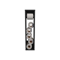 Toliet Paper Holder Magna, Bathroom, Black Black Particle Board Engineered Wood