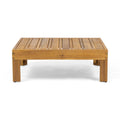 Brava X Back Corner Bench L With Coffee Table, Red Red Acacia Wood
