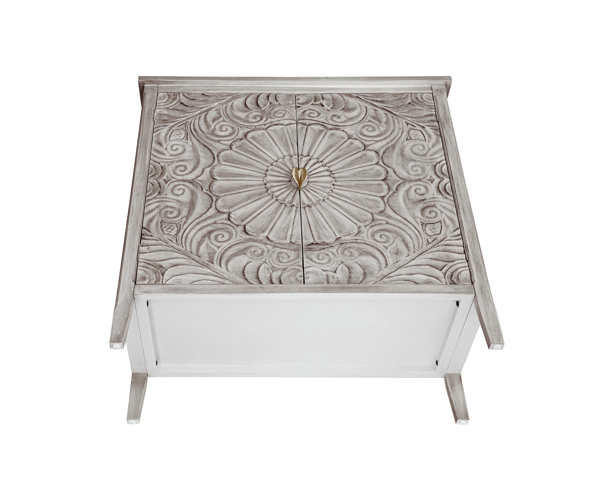 2 Door Cabinet, American Furniture, Suitable For Bedroom, Living Room, Study Light Grey Mdf