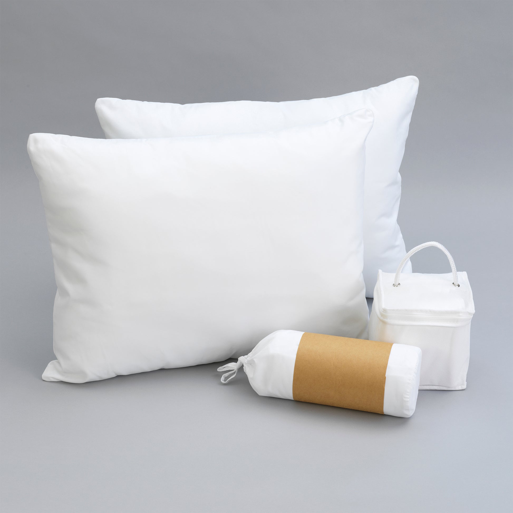 Essentials Bedding Bundle Queen: Pillows, Sheet Set, Mattress Protector Queen White Cotton