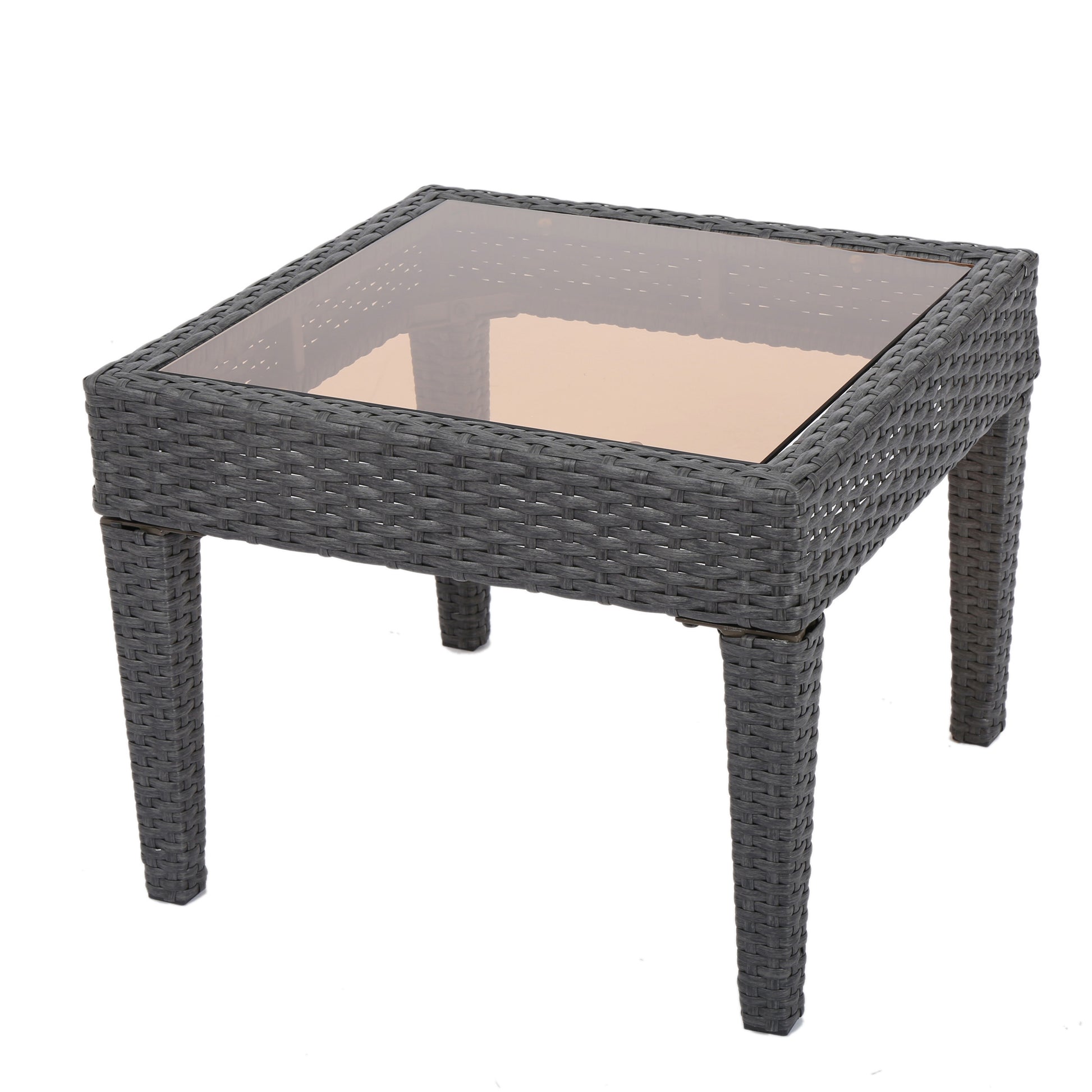 Antibes Accent Table Grey Rattan