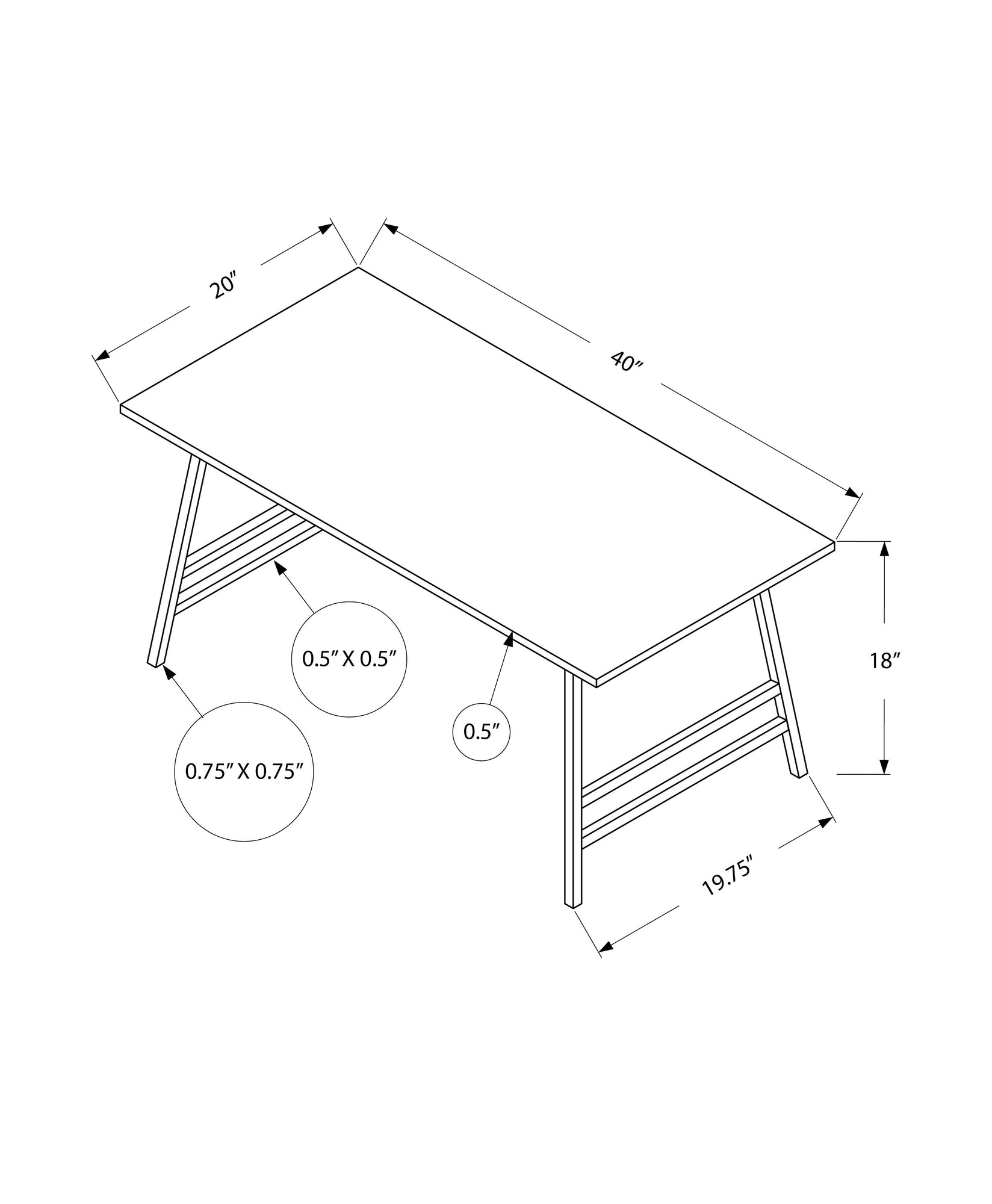 Coffee Table, Accent, Cocktail, Rectangular, Living Room, 40"L, Brown Laminate, Black Metal, Contemporary, Modern Taupe Mdf