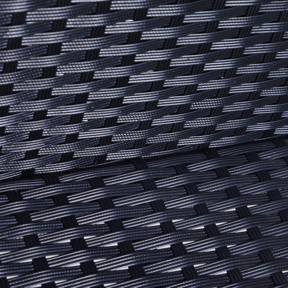 Outsunny 3Pcs Rattan Bar Set With Glass Top Table, 2 Bar Stools For Outdoor, Patio, Garden, Poolside, Backyard Black Aluminum