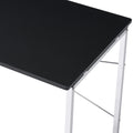 Black And Chrome Vanity Desk Black Silver Bedroom Modern Wood Metal