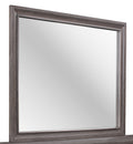 Ryder Sparkle Grey Mirror Gray Solid Wood Mdf
