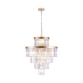 Golden Luxury Crystal Chandelier Modern Chandeliers Lights Fixture Hanging Pendant Light Fixture For Dining Room Bedroom Living Room Dia 23.6 Inch Gold Gold Crystal Iron