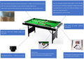 5.5Ft Billiard Table, 1.67M Pool Table,Billiards,5.5Ft Game Table,Children'S Game Table,Table Games,Family Movement, Children'S Billiard Table, Children'S Pool Table, Small Pool Table Balls Sports Black Without Foldable Primary Living Space American