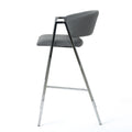 Bar Chair Mp2 Set Of 2 Grey Pu