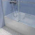 56 60In. W X 65'' H Frameless Double Sliding Tub