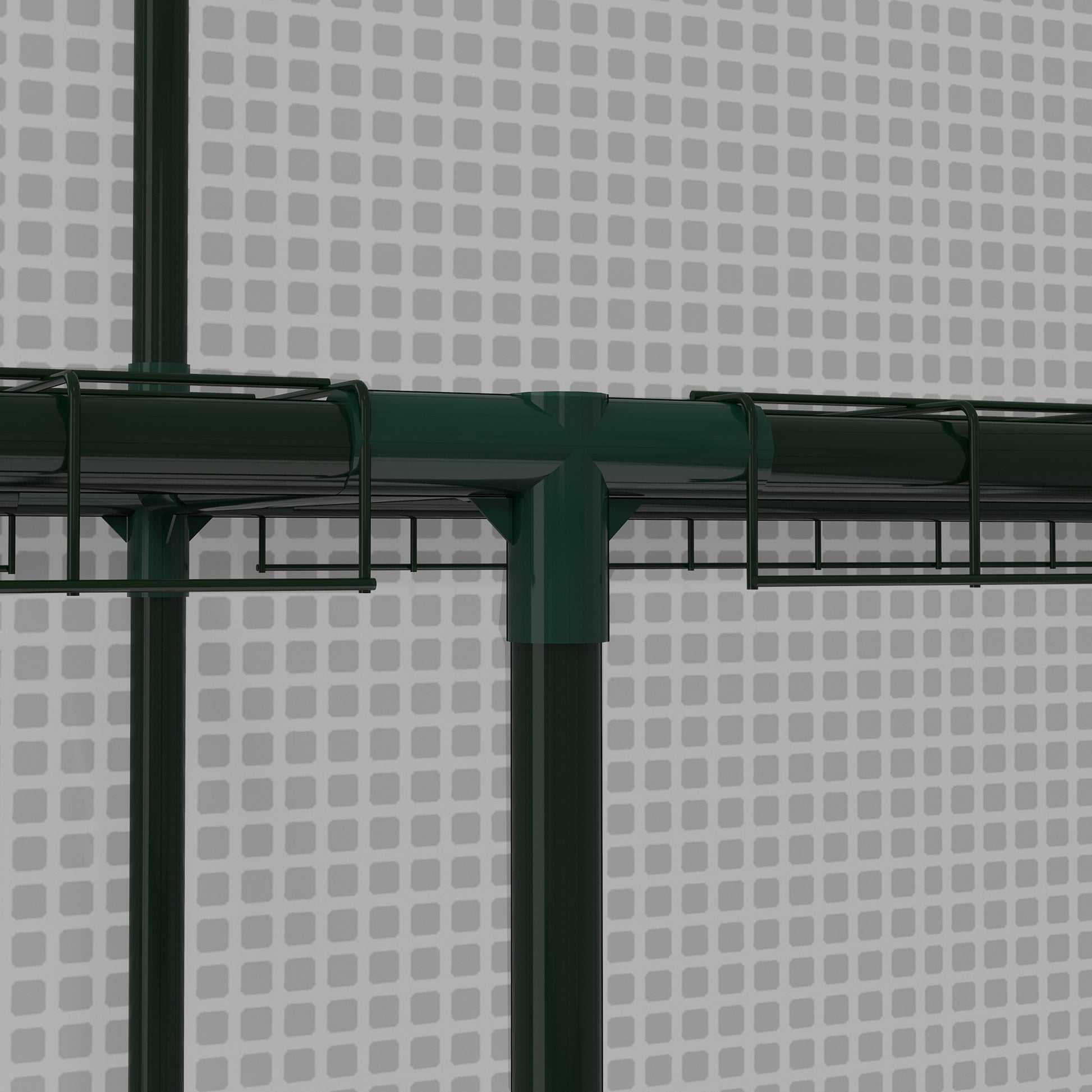 Outsunny 4.6' X 4.7' Portable Greenhouse, Water Uv Resistant Walk In Small Outdoor Greenhouse With 2 Tier U Shaped Flower Rack Shelves, Roll Up Door & Windows, White White Steel