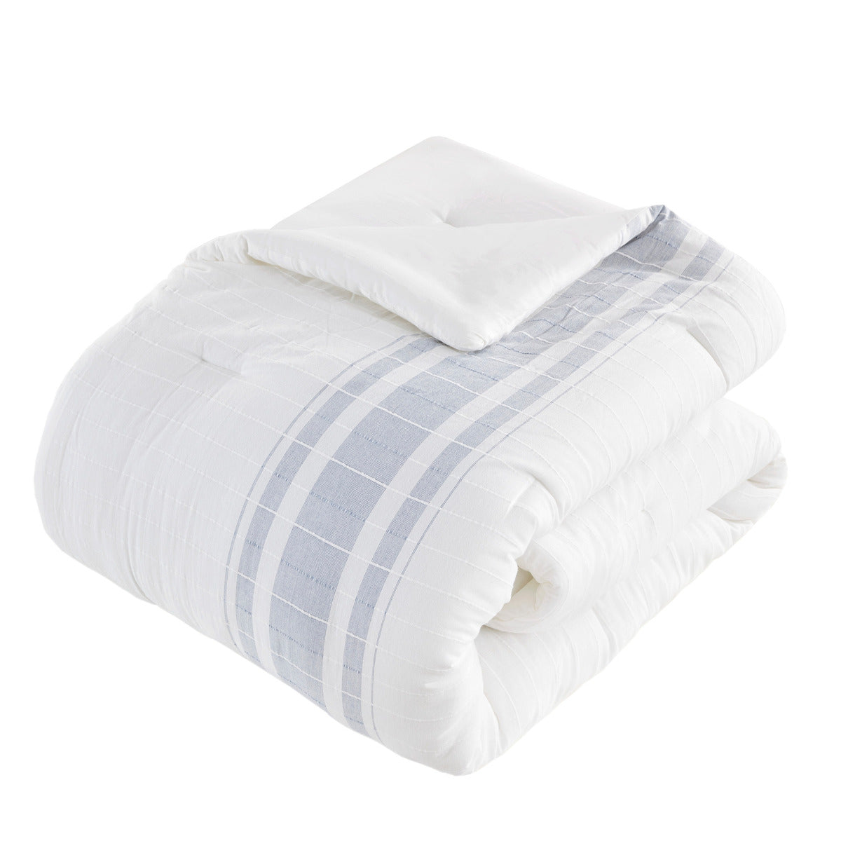 6 Piece Cotton Jacquard Oversized Comforter Set King Multicolor Polyester