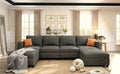 Modern Large Sectional Sofa, U Shape Modular Sectional Couch With Storage Function,123