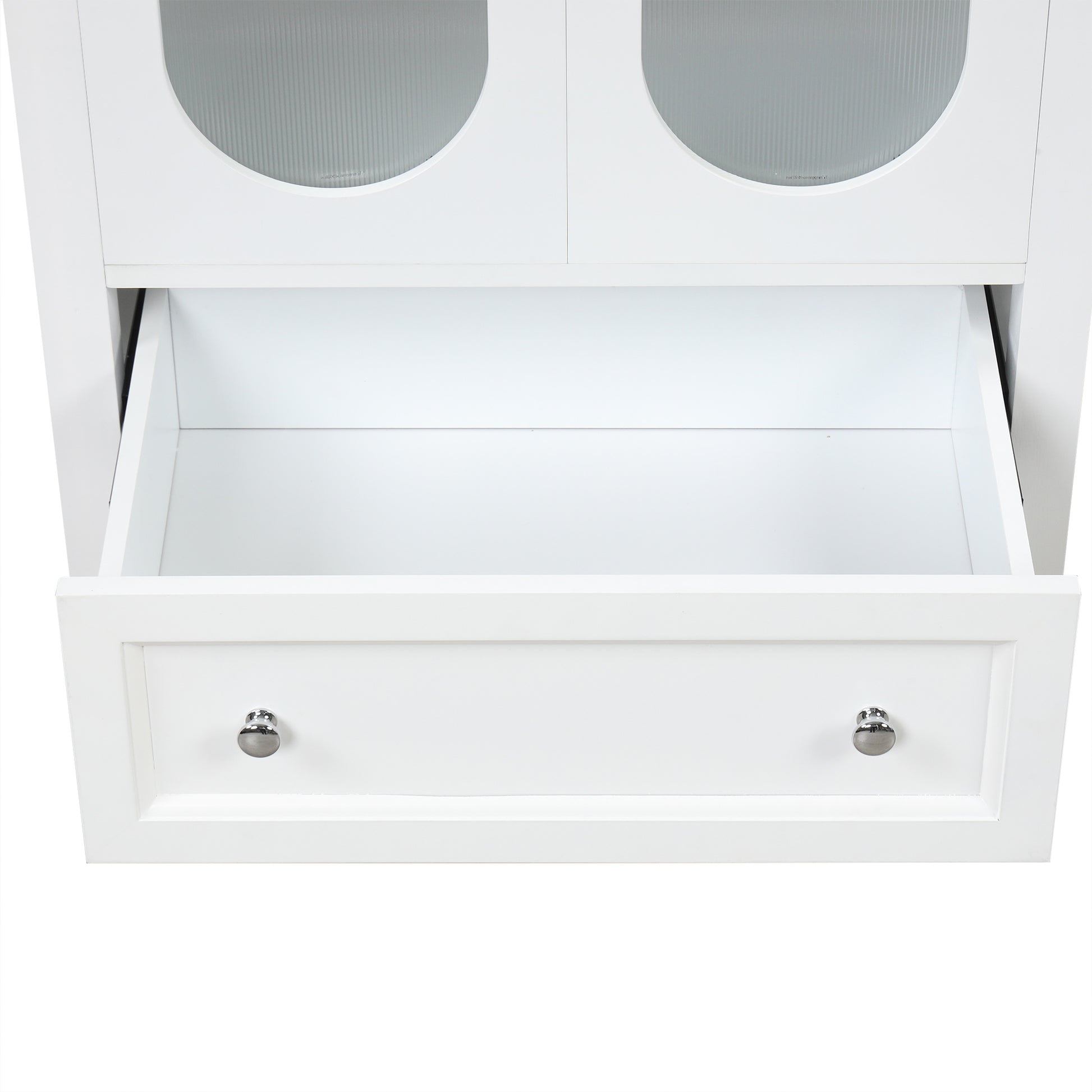 24" Bathroom Vanity With Sink, Bathroom Vanity Cabinet With One Drawer And Doors, Adjustable Shelf, Solid Wood And Mdf, White White Solid Wood Mdf