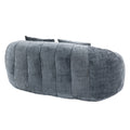 Coolmore Bean Bag Sofa Lazy Sofa Durable Comfort Lounger High Back Bean Bag Chair Couch For Adults And Kids, Indoor & Outdoor, Accent Floor Soft Lounge Chair Gray Chenille Gray Foam Chenille 2 Seat