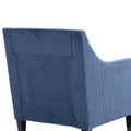 Coolmore Modern Accent Chair,Upholstered Armchair With Scooped Arms For Bedroom,Apartment,Studio,Office,Waiting Room Blue Corduroy Blue Primary Living Space Foam Corduroy