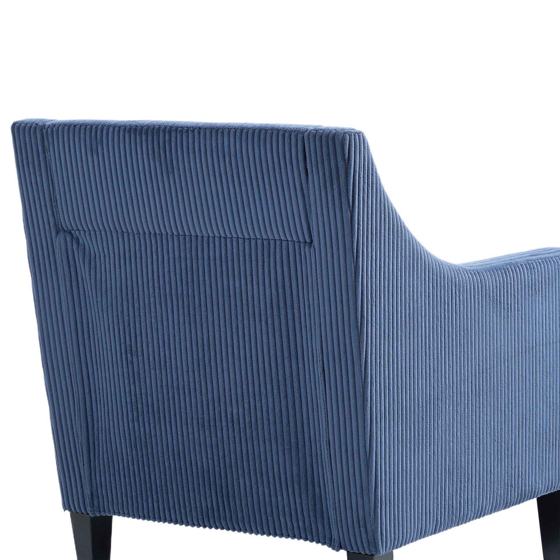 Coolmore Modern Accent Chair,Upholstered Armchair With Scooped Arms For Bedroom,Apartment,Studio,Office,Waiting Room Blue Corduroy Blue Primary Living Space Foam Corduroy