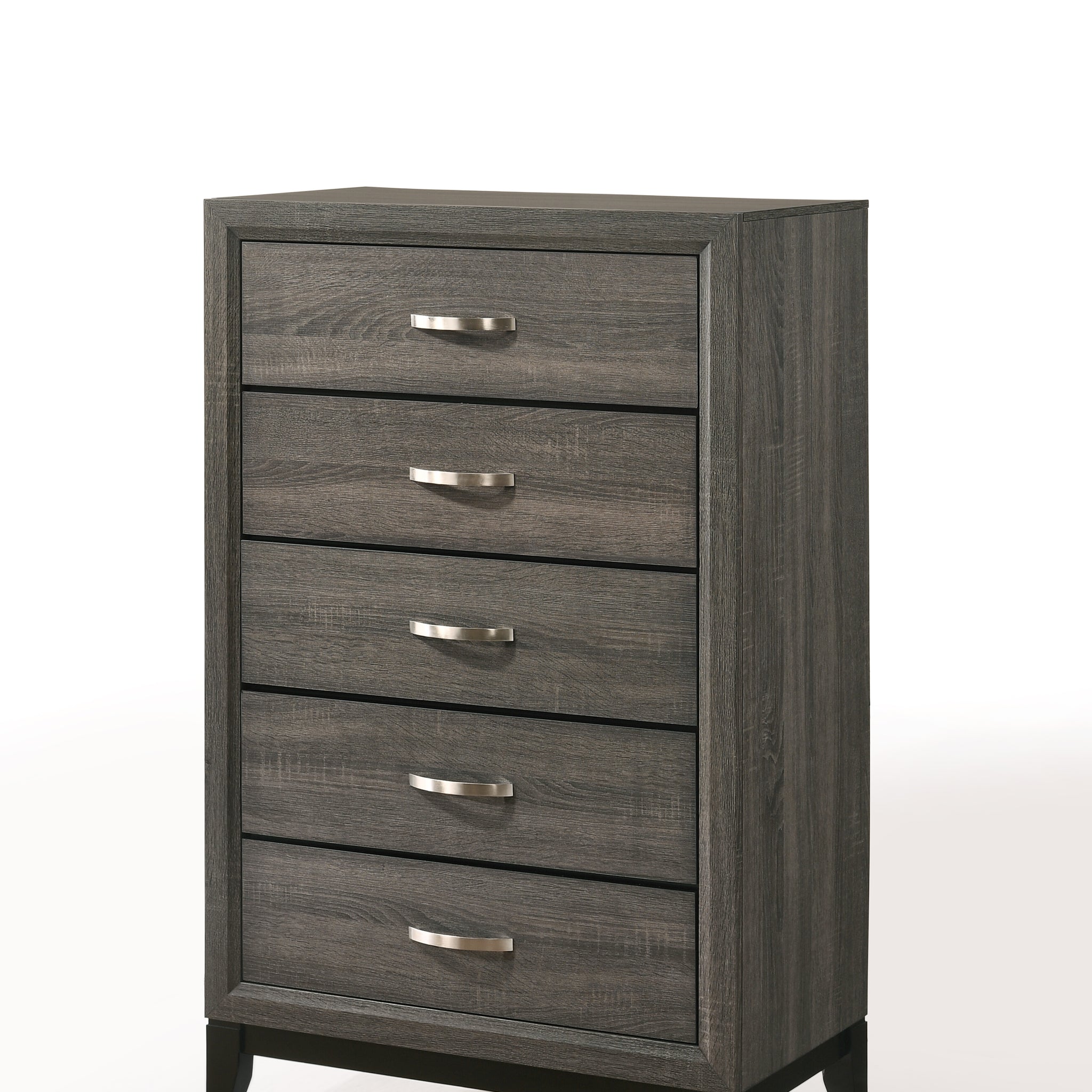 Weathered Grey 5 Drawer Chest Grey Bedroom Paper Composite