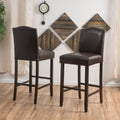 Markson Kd Barstool Set Of 2 Brown Cat Scratch Fabric