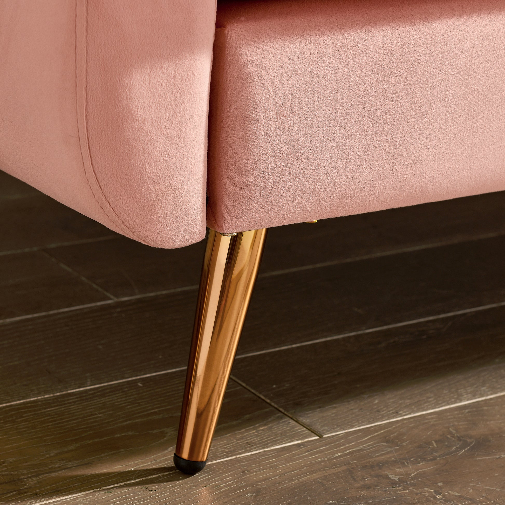 Loveseat Sofa, Mid Century Modern Decor Beautiful Seat Couches For Living Room, Button Tufted Upholstered Small Couch For Bedroom, Solid And Easy To Install Beautiful Seats Furniture,Pink Pink Foam 2 Seat