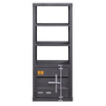 Gunmetal Left Side Pier With Metal Door 2 Or Less Gunmetal Standard Horizontal Primary Living Space Open Back Metal Contemporary,Industrial Metal